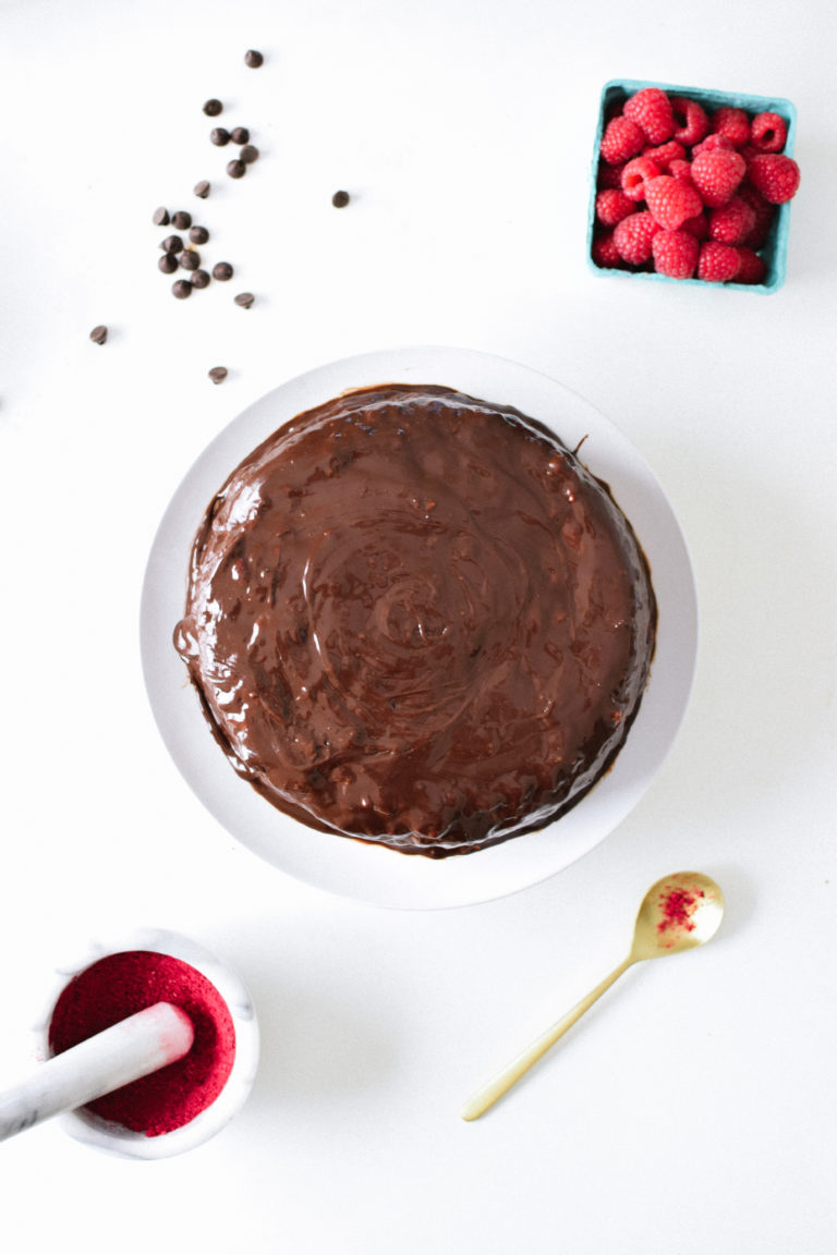 Vegan Chocolate Raspberry Ganache Cake For BeyoncÉ Kale And Caramel 