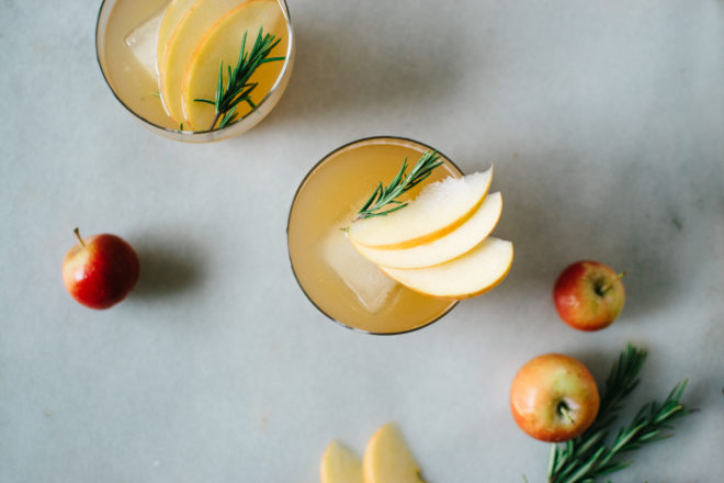 Sparkling Rosemary Apple Cider - Southern Discourse