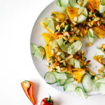 Grilled Pineapple & Cucumber Salad with Spicy Peanuts