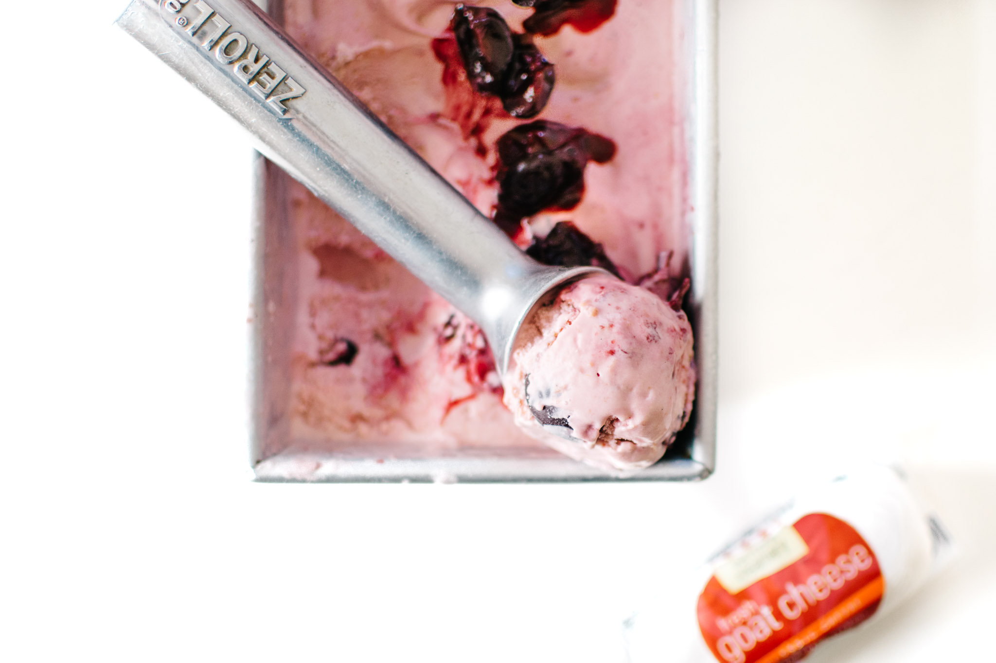 Chèvre Cherry Buttermilk Ice Cream