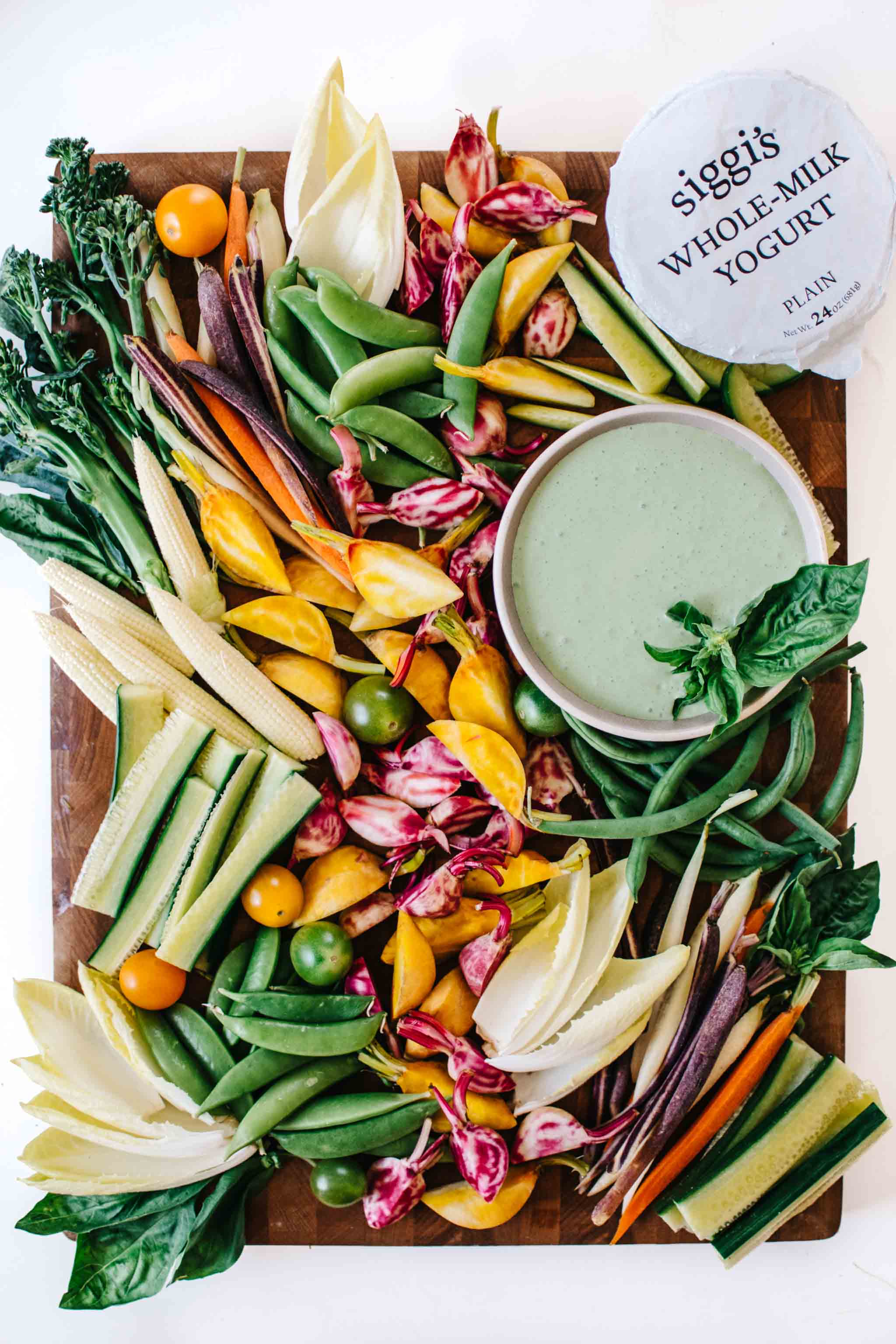 Pesto Yogurt Dip & The Ultimate Veggie Platter