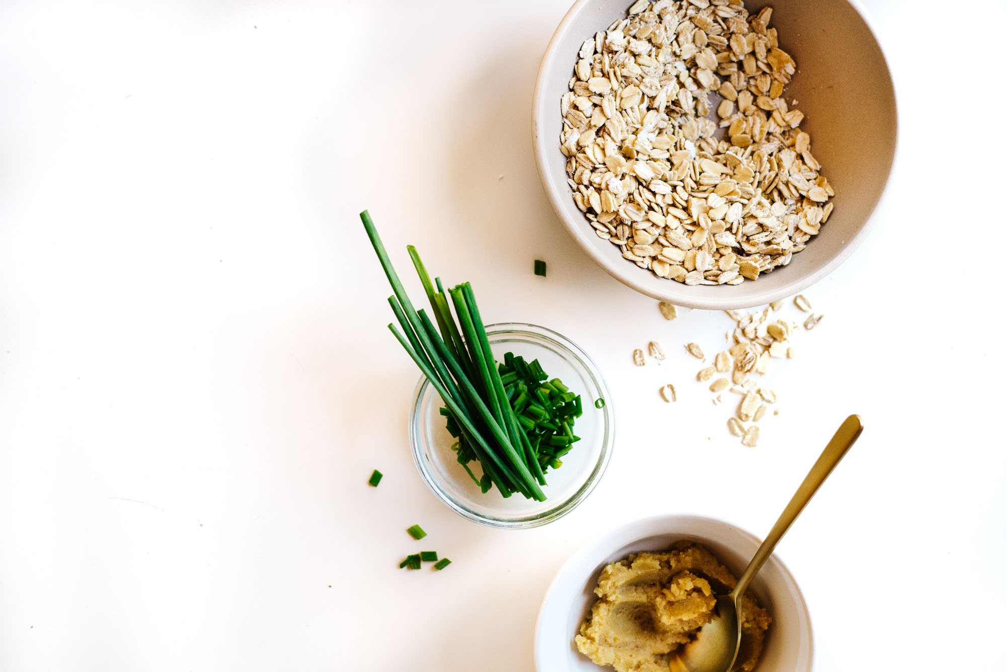 Miso Oats with Scallions + Sesame Oil from More With Less