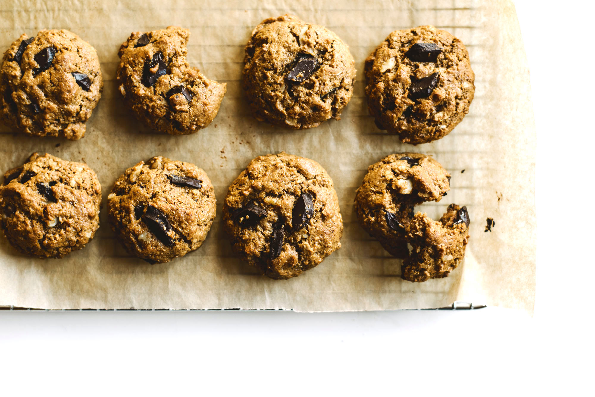BEST HEALTHY CHOCOLATE CHIP COOKIES FROM HEALTHIER TOGETHER BY LIZ MOODY.